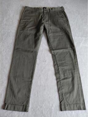 J.Crew Flex Slim Chino Pants Mens 31x30 Olive Green Stretch Khaki Trousers